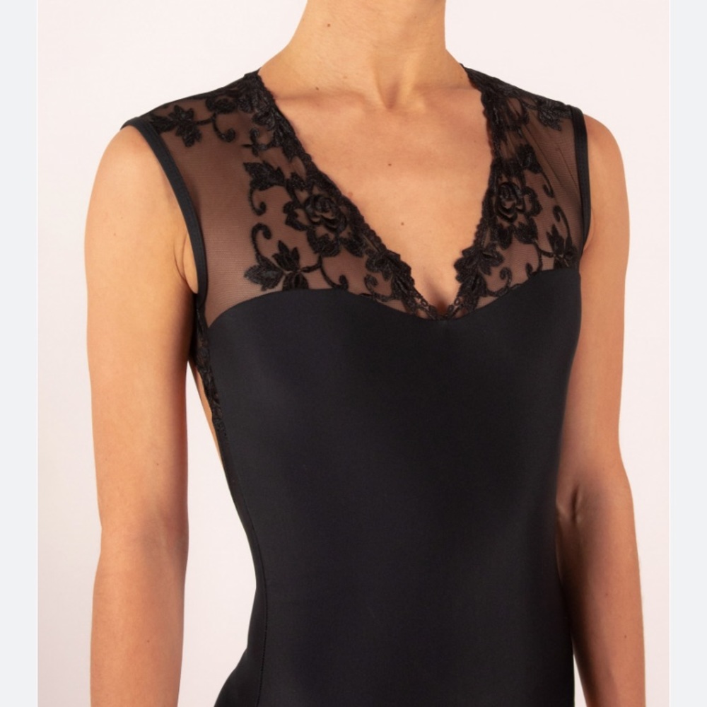 Ballet Rosa Emmeline Lace Tank Leotard,  in very good condition